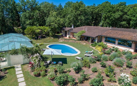 Villa Mimmina 8: Schwimmbad, Garten, Schatten, Resort, Rasen, Estate, Freizeit, Landscaping, Hinterhof, Eco Hotel