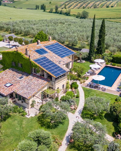 Casale Santa Lucia 8+2: Estate, Zuhause, Schwimmbad, Garten, Resort, Hütte, Landscaping, Vogelperspektive, Eco Hotel, Hazienda