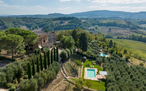 Villa Binetti 7: Landschaft, Estate, Vogelperspektive, Luftaufnahmen, Dorf, Plantage, Landscaping, Villa, Villa, Bauernhaus