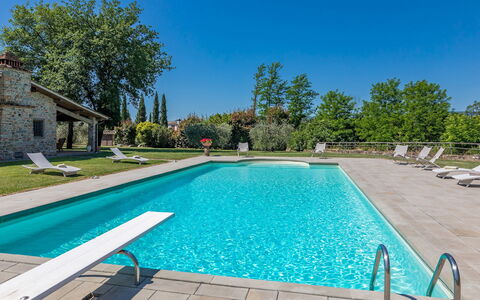Casale la Splendida 10: Schwimmbad, Blau, Resort, Estate, Hazienda, Eco Hotel, Villa, Water Feature, Thermae, Schatten