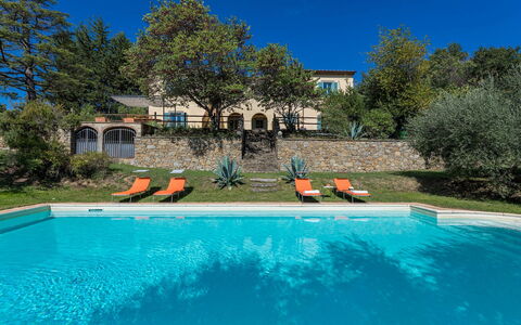 Casa Pippin 8: Blau, Schwimmbad, Resort, Estate, Garten, Hazienda, Eco Hotel, Landscaping, Hinterhof, Schatten