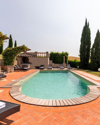 Casale Teatro 10: Schwimmbad, Estate, Hazienda, Landscaping, Resort, Hof, Eco Hotel, Villa, Design, Flagstone