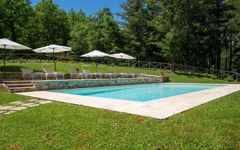 Villa Palazzolo 8: Schwimmbad, Garten, Resort, Landscaping, Rasen, Schatten, Eco Hotel, Park, Gartenmöbel, Hinterhof