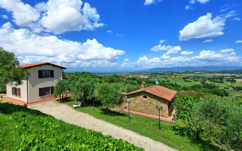 Villa Ulivi: Wolke, Himmel, Pflanze, Gebäude, Fenster, Grün, Natürliche Landschaft, Haus, Baum, Vegetation