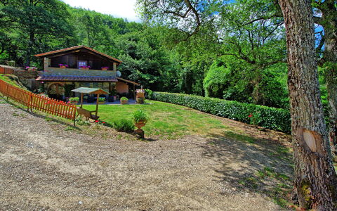 Villa Margherita: Eigentum, Natürliche Landschaft, Baum, Haus, Gras, Grundeigentum, Landschaft, Die Architektur, Ländliches Gebiet, Wald
