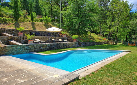 Villa Margherita: Schwimmbad, Eigentum, Gras, Hinterhof, Freizeit, Grundeigentum, Haus, Estate, Garten, Rasen