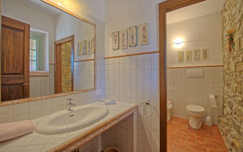 San Donato: Badezimmer, Eigentum, Zimmer, Interior Design, Gebäude, Grundeigentum, Wand, Haus, Fliese, Fussboden
