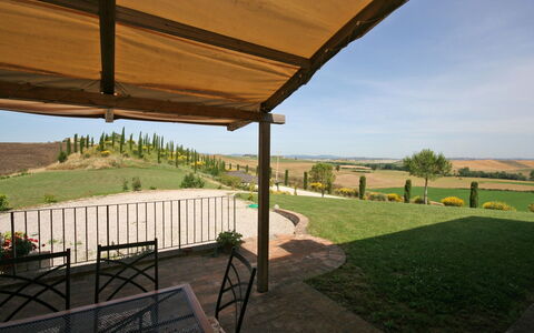 San Donnino: Eigentum, Schatten, Grundeigentum, Veranda, Gras, Haus, Die Architektur, Landschaft, Gebäude, Dach