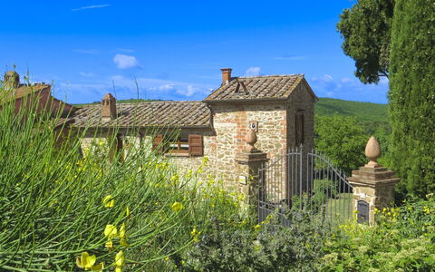Country House Il Galleto: Haus, Strauch, Ländliches Gebiet, Hütte, Estate, Dorf, Bauernhaus, Garten, Landscaping