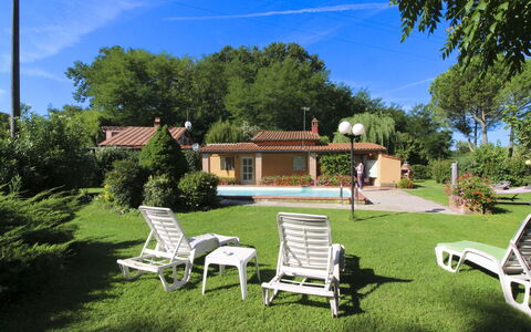 Pagliazzone: Schwimmbad, Strauch, Resort, Garten, Estate, Schatten, Gartenmöbel, Hinterhof, Hütte