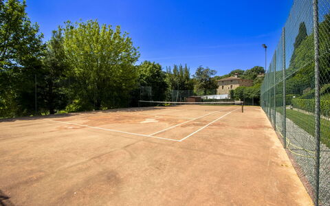 Casale Aiola: Tennisplatz, Baum, Tennis, Racquet Sport, Netz, Sport