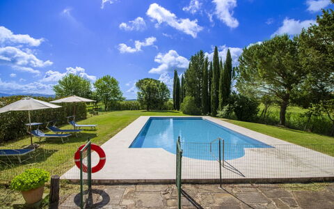 Villa Cantagallo: Schwimmbad, Estate, Garten, Freizeit, Gartenmöbel, Hazienda, Rasen, Villa, Garten, Landscaping