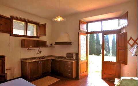 kitchen and view