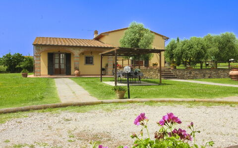 Podere Marcigliano: Garten, Hütte, Bauernhaus, Schatten, Landscaping, Estate, Garten, Hinterhof, Steinwand, Hazienda