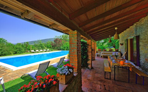 Villa Campogialli: Eigentum, Gebäude, Haus, Grundeigentum, Zuhause, Zimmer, Estate, Interior Design, Veranda, Freizeit