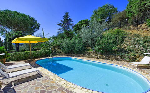 Bigiolo a Melazzano: Schwimmbad, Eigentum, Grundeigentum, Haus, Estate, Zuhause, Freizeit, Hinterhof, Gebäude, Urlaub