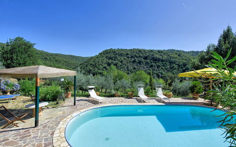 Bigiolo a Melazzano: Schwimmbad, Eigentum, Grundeigentum, Resort, Haus, Estate, Urlaub, Hinterhof, Zuhause, Freizeit